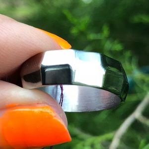 🌺 Stainless Steel Ring Band Titanium